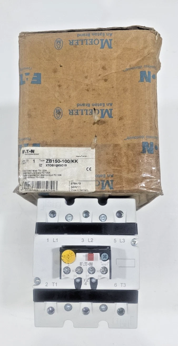 EATON XTOB100GC1S New - Surplus Motor Protection Overload Relay