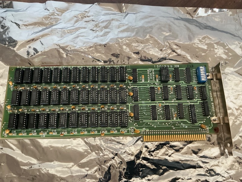 Vintage ISA 8-Bit 64KB-256KB Memory Expansion Card PC XT DRAM Board