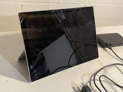 Microsoft Surface Pro 4 Tablet w/ Charger (Bleeding Pixels) For Parts Or Repair