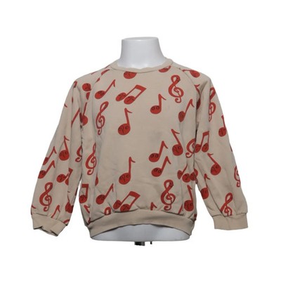 Mini Rodini, Sweatshirt, Größe: 116/122, Beige/Rot, Baumwolle, Print, Sweat #PTz