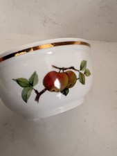 Royal Worcester Schale Evesham Gold 12cm Zuckerdose Porzellan Brombeeren Pfirsiche