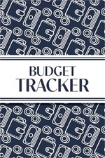 Budget Tracker (Navy and White Money Outlines): 6"x9" Monthly Finance Organizer
