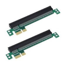 2PCS PCI-E Expander Converter Riser Card Adapter Male to Female 1x to 16x
