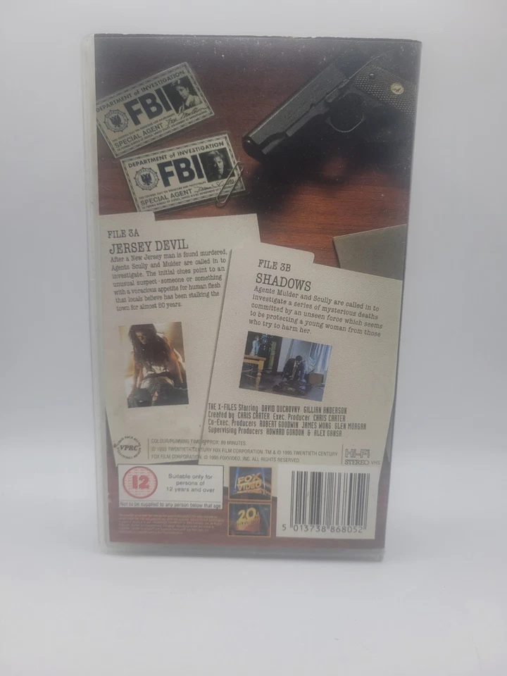 The X Files Vol. 3 - Jersey Devil & Shadows VHS 1995 - Image 2 of 4