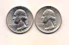 1955  & 1955-D Washington 25 Cent--Mint Luster!