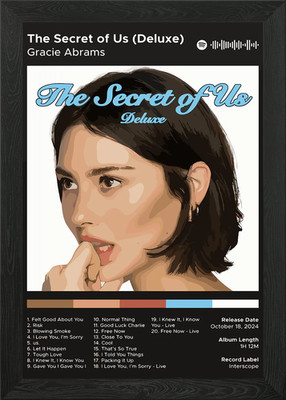 Gracie Abrams - Das Geheimnis von uns gerahmtes Wandbild Poster Leinwanddruck Bild