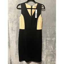 DKNYC Black Lace NWT Sheath Dress Sleeveless Career Party Cocktail Size 6