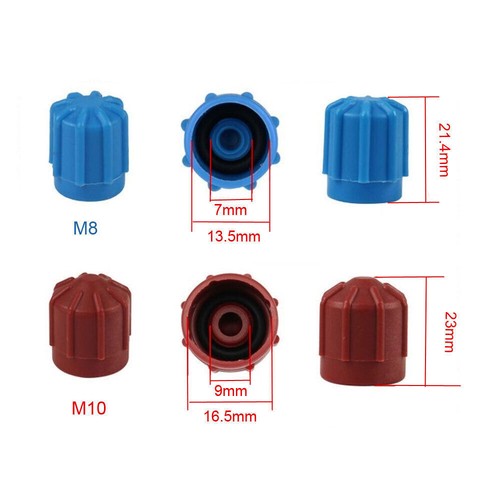 2Pcs Car A/C System Cap R134A Air Conditioning Cap Valve Dust Cap Lid Core Cover - Picture 8 of 12
