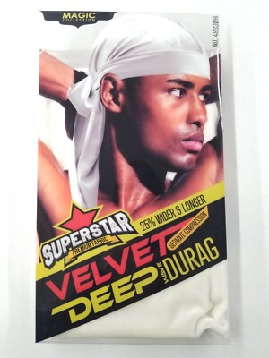 Magic Superstar Premium Fabric Velvet Deep Wave Durag  