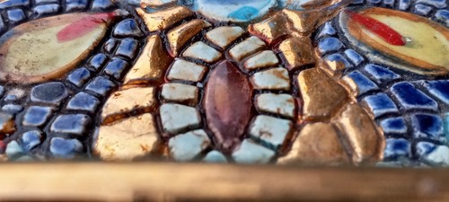 Ravenna Italy Ashtray Hand Decorated in Pure Gold - Picture 7 of 12