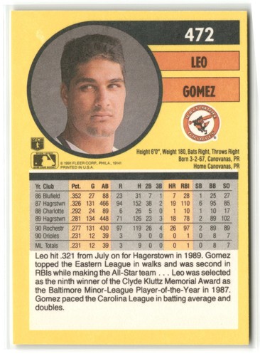 1991 Fleer Baseball (#252-496) - Pick a Card - Complete Your Set - 40% off 4+ - Picture 421 of 469