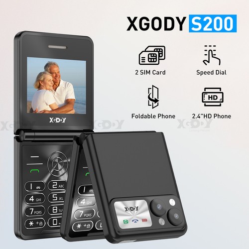2025 Foldable Flip Unlocked Mobile Phone 2 SIM Card GSM Camera 2.4" Large Button - Picture 2 of 15