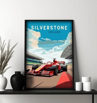 Silverstone Racing Wall Art Racing Art Car Wall Art Racing Car Wall Art Race