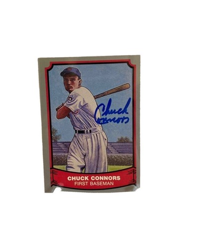Autographed Chuck Connors Baseball Card EBay