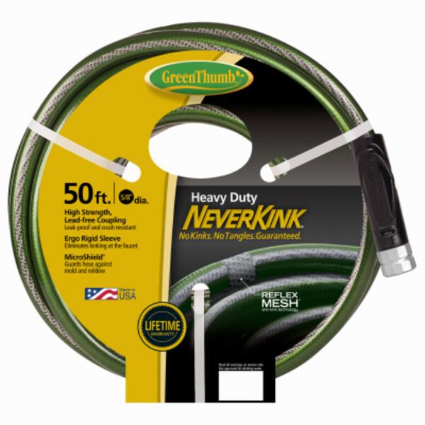 Green Thumb 784470 5 8 Id X 50 Neverkink Heavy Duty Garden Hose For - Apex Garden Hose 50 Ft Green Thumb 784470 5 8 Id X 50 Neverkink Heavy Duty Garden Hose For - Apex Garden Hose 50 Ft