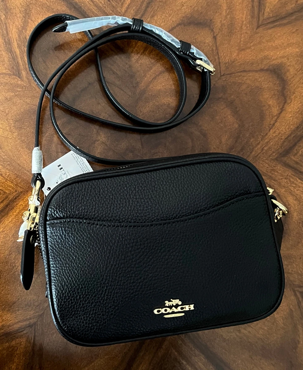 Sold Out NWT Coach 88210 Black Pebble Leather CAMERA BAG 16 Small Crossbody  Bag | eBay