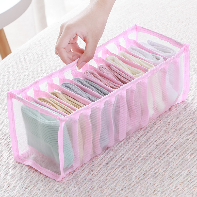 3PCS Foldable Underwear Bra Fabric Socks Box Storage Organizer Drawer