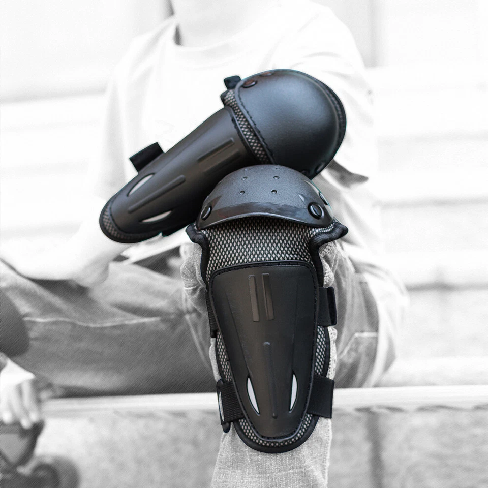 WOSAWE Kids Youth Motocross Cycling Knee Elbow Pads Armor Guards Protective Gear - Image 4 of 4