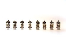 8x 6N2P-EV 12AX7, ECC83 Double Triode Tube SILVER ANODE 1960-80's. NEW.