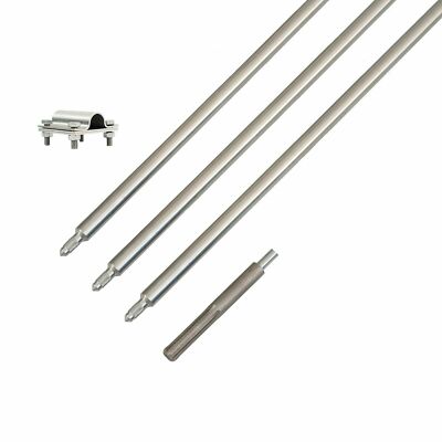 Tiefenerder Erder Ø 20 mm V4A Edelstahl optionale Auswahl SDS Max Schlagkopf 