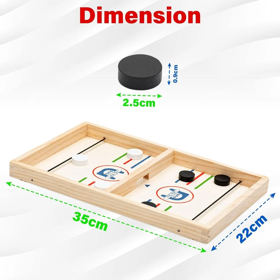  Niino 2 in 1 Fast Sling Puck &Tic Tac Toe Game Board |Christmas gift (20PCS) - Image 4 of 4