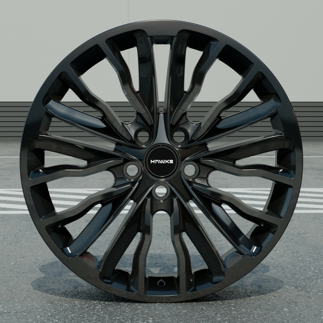 RANGE ROVER SPORT L494 x4 HAWKE HARRIER Alloy Wheels 20x8.5 5-120 Gloss ...