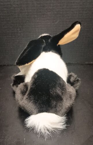 Adorable Realistic Black & White Plush Dutch Bunny Rabbit Kids Of ...