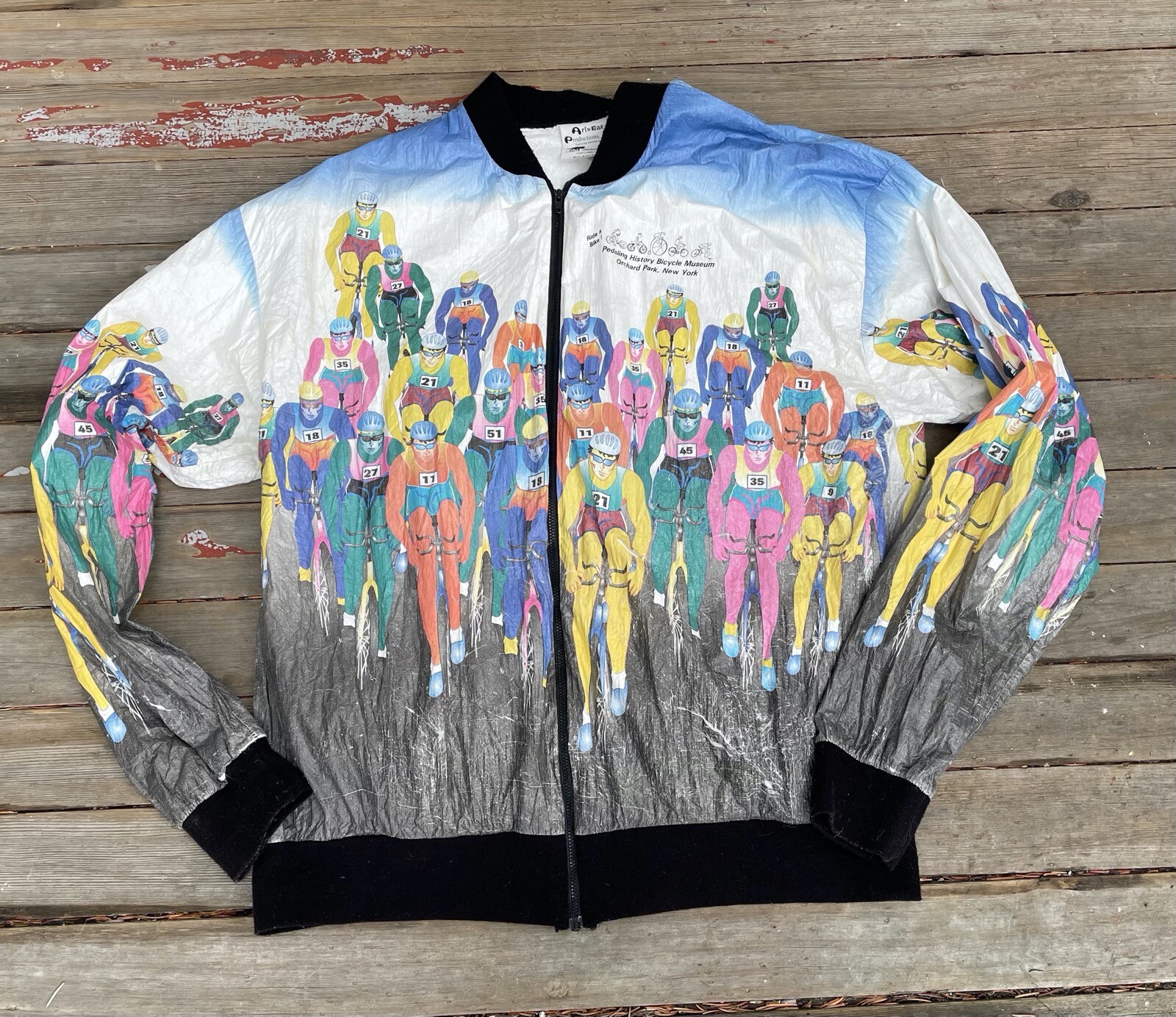 Tyvek Jacket Made in USA Bicycle Race 