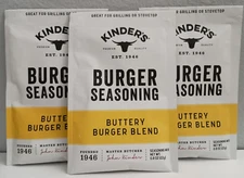 Kinder's®  Burger Seasoning Buttery Burger Blend .8 Oz Spice Packet (3 Pack)