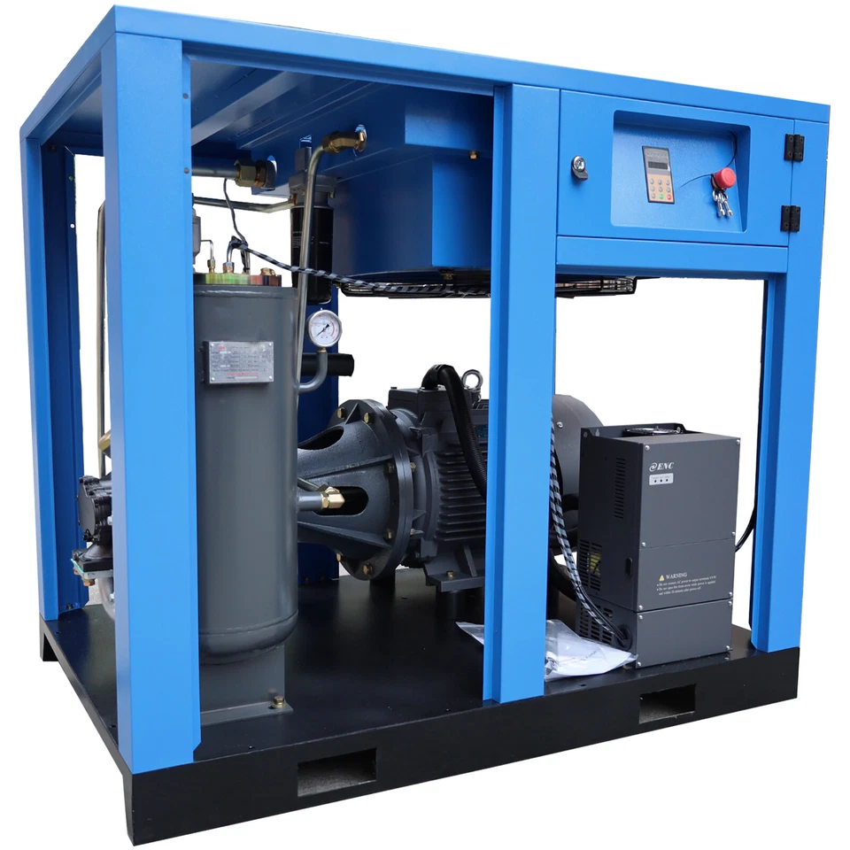 Система сжатия воздуха 50 лс 230 В 3P 230 куб. футов/мин роторный винт стационарный воздушный компрессор - Изображение 3 из 4