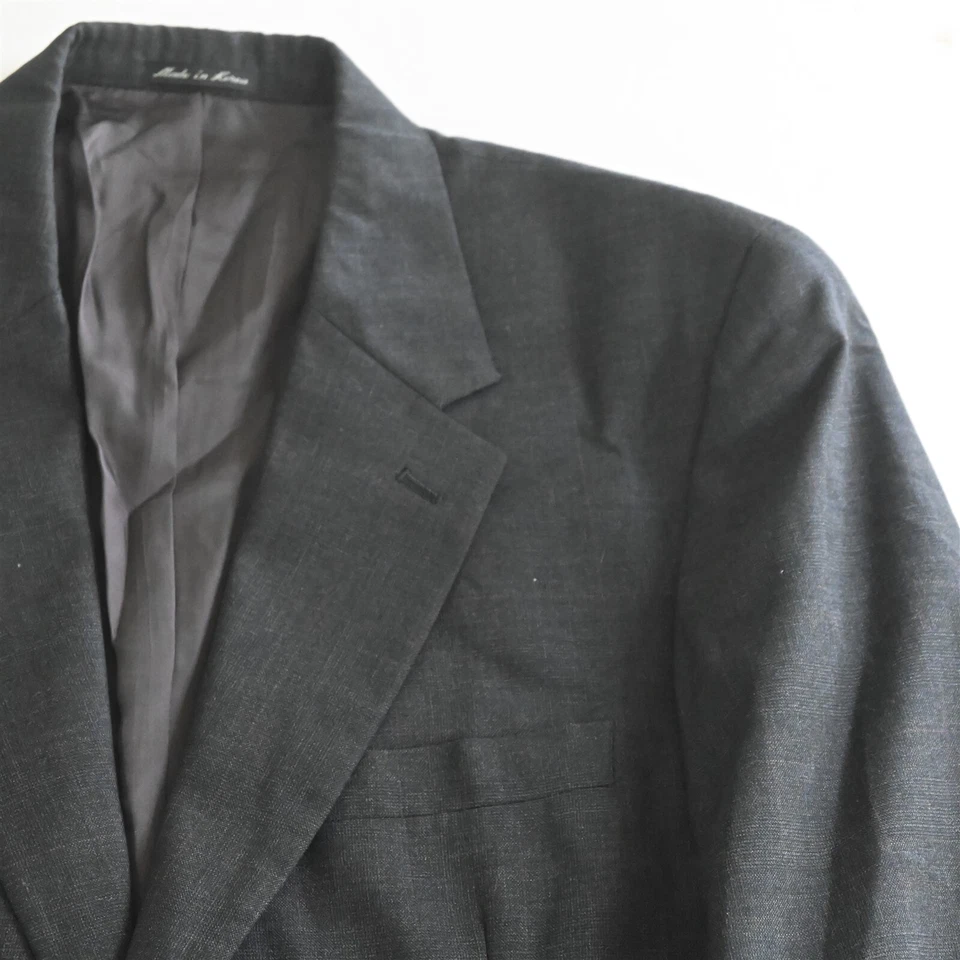 Club Room 42L 36x30 Gris Glenn Check Lana Hombres Chaqueta Pantalones Traje Foto 3 de 4