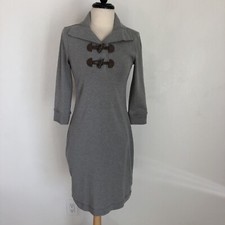 RALPH LAUREN WOMEN PENCIL DRESS size SP GREY COTTON STUNNING