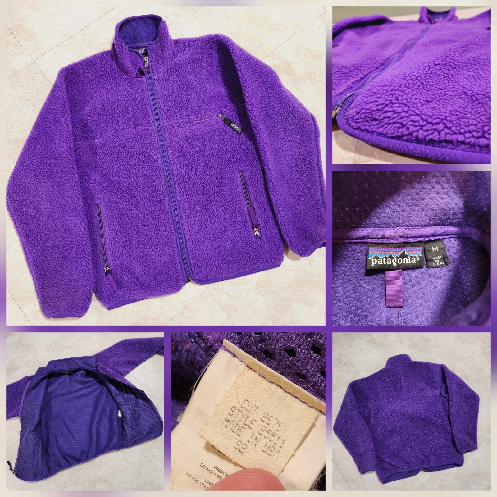 patagonia vintage retro-x sherpa fleece deep pile jacket