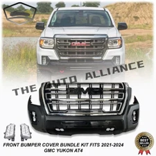 For 2021-2024 GMC YUKON AT4 Only Front Bumper cover Assmbly w/ Fog Light Grille