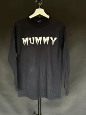 Halloween Mummy Tee, Long Sleeve Vintage Black Med/Large 