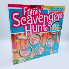 Family Scavenger Hunt Board Game In A Box Indoor Outdoor Kids Adults OUTSET