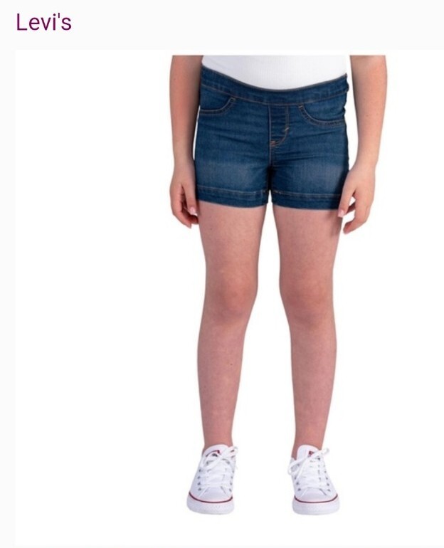 Levi’s Girl’s size 12 Reg Pull-On Shorty Shorts Adjustable Waist Retail $28 New