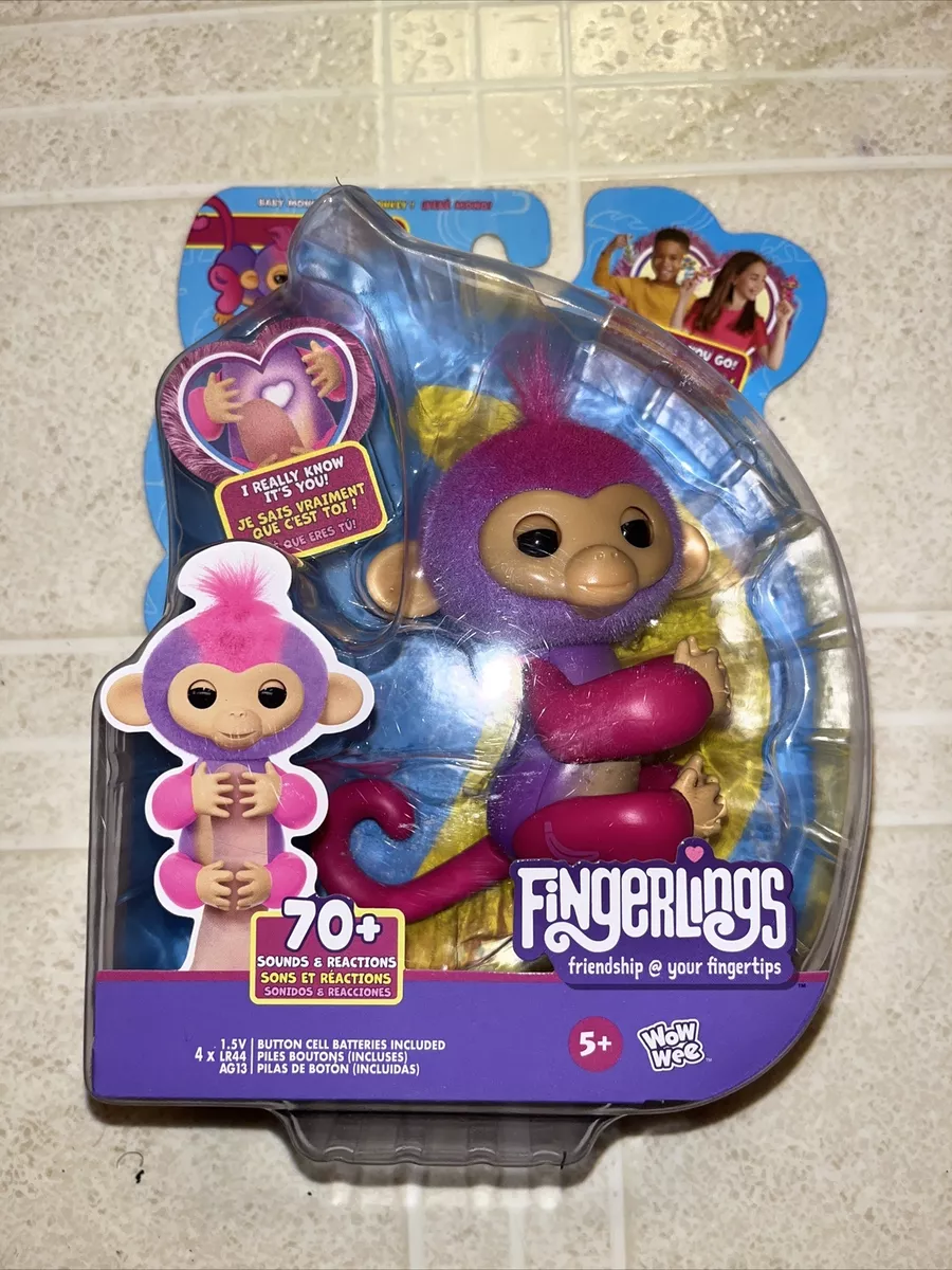 Fingerlings Interactive Baby Monkey Charli, 70+ Sounds & Reactions