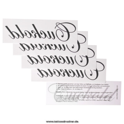 5 x ''Cuckold'' Tattoo Schriftzug in schwarz - Sexy Cuckolding Kinky Tattoo (5)