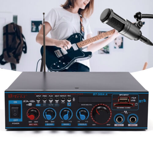 Digital HiFi Bluetooth Stereo Audio Amplifier Verstärker FM Vollverstärker DE - Afbeelding 1 van 16