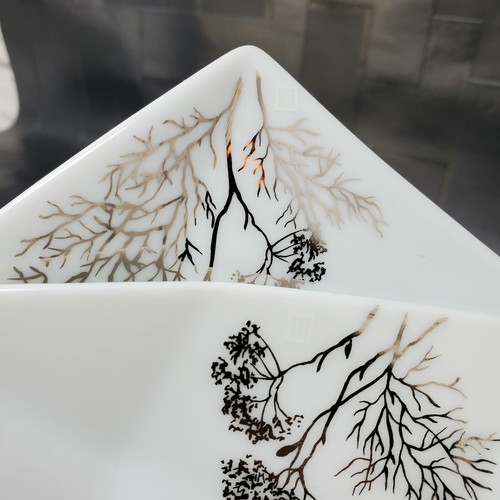 Bernardaud France Limoges Coupe Cavanna Promenade Brillant Trays, Set of 2 - Picture 8 of 9
