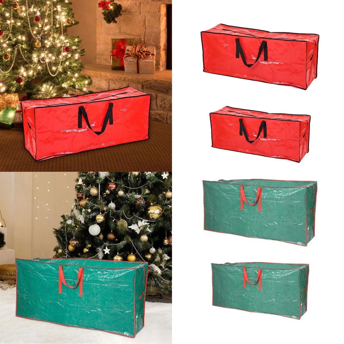 Sac de rangement pour arbre de noël, organisateur d'ornements de noël