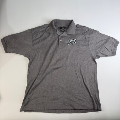 Vintage Philadelphia Eagles Nike Golf Polo Shirt Mens size Large Tiger Woods Pga