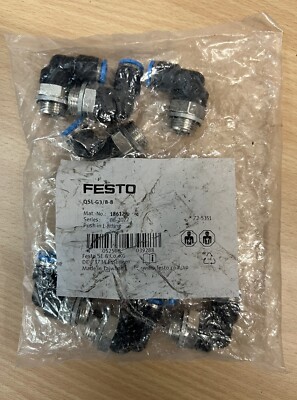 10X Festo 186121 QSL-G3/8-8 Steckverschraubung L-Verschraubung