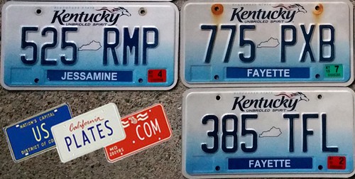 10 KENTUCKY HORSE GRAPHIC LICENSE PLATES TAGS BULK PRICE SET LOT ART DECOR LQQK - Picture 4 of 5