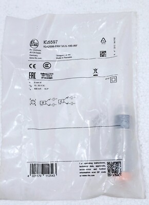 IFM IG5597 PROXIMITY SENSOR IGA2008-FRKG/US-100-IRF (NEW OPEN BOX)