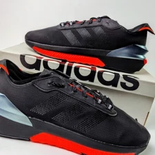 Adidas US 12 Men's Black/Orange Boost Comfort Durable Retro Avryn  - HP5980 New