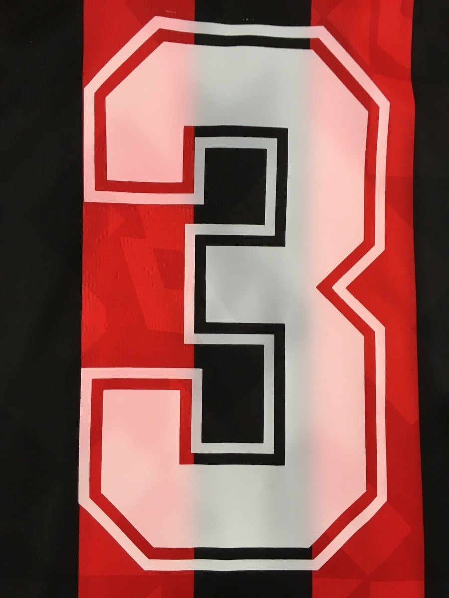 Lotto AC Milan Maldini #3 ユニフォーム AC Milan 1993 1994 #3 (Paolo Maldini Motta Lotto shirt maglia