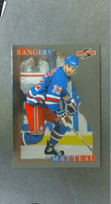 1995-96 Score Black Ice #227 Stephane Matteau Rangers