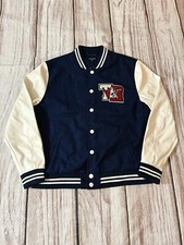  239 True Religion Highschool Varsity Jacket Navy -white Men Size L A2 